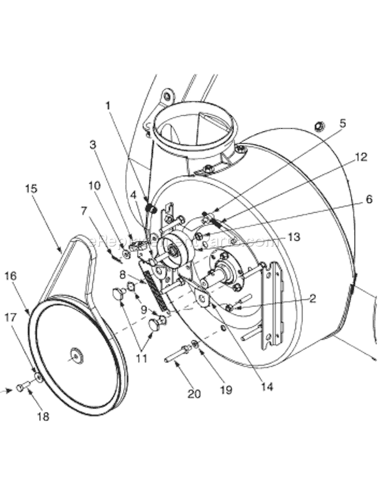 Page A Diagram and Parts List for 31AE9P3J801 2005-2 Yard Man Snow Blower